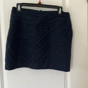 H&M Blue Wool Mini Skirt Size 10 Size 6